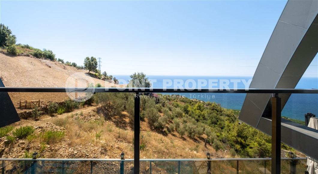 Элитная вилла 3+1, 370м², с личным бассейном и потрясающими видами в районе Алании - Каргыджак-id-1303-фото-10