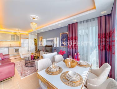 Изысканная двухкомнатная квартира 60 м2 в районе Демирташ, в 50 метрах от моря-id-3436-фото-3