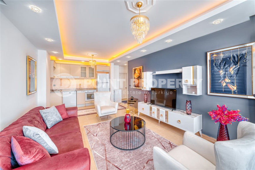 Изысканная двухкомнатная квартира 60 м2 в районе Демирташ, в 50 метрах от моря-id-3436-фото-4