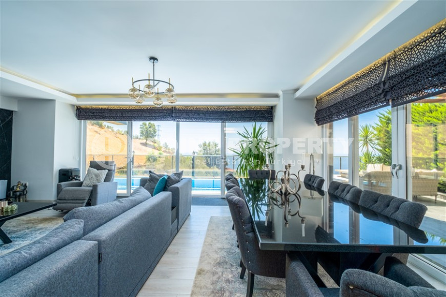 Элитная вилла 3+1, 370м², с личным бассейном и потрясающими видами в районе Алании - Каргыджак-id-1303-фото-26