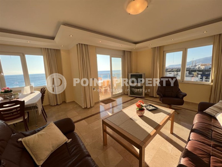 Видовая квартира 110 м2 с мебелью в 50 метрах от моря, район Тосмур-id-3440-фото-15