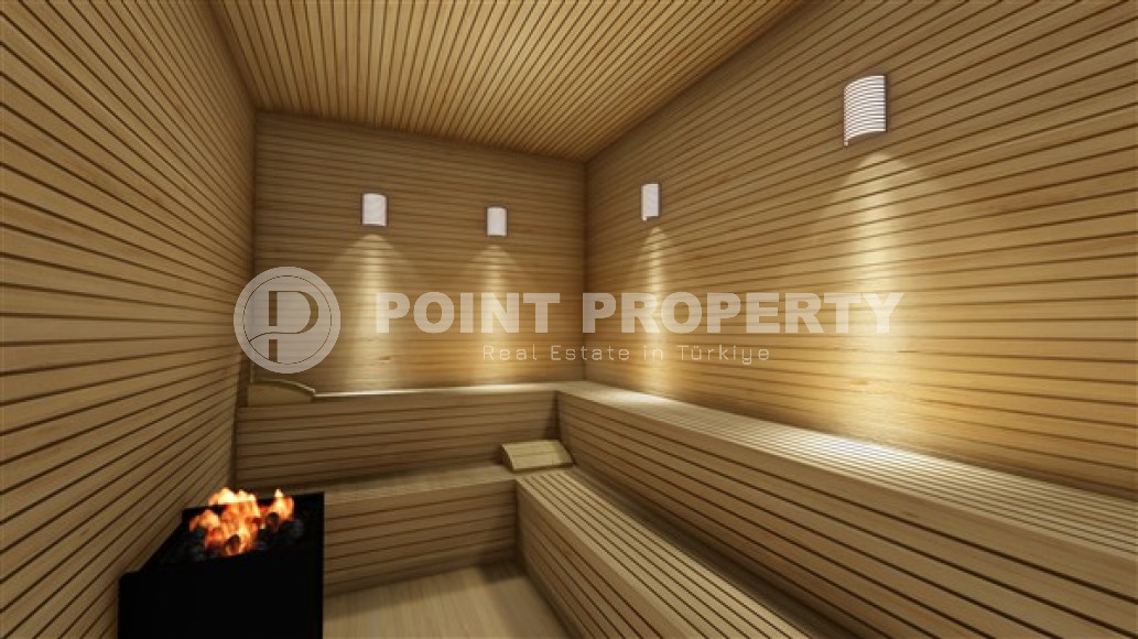 Небольшая квартира 1+1 с площадью 52 м2 в строящемся комплексе, район Оба-id-3443-фото-27