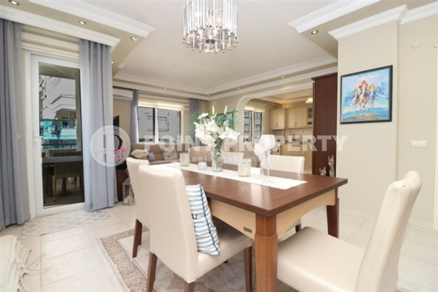 Меблированный пятикомнатный пентхаус с двумя балконами, центр Аланьи-id-3449-фото-7