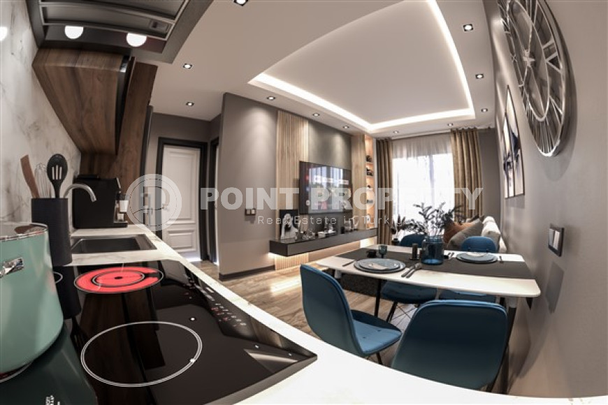 Апартаменты и дуплексные квартиры 43 - 90 м2 в новой высотной резиденции на стадии строительства с шикарной инфраструктурой, Газипаша-id-3451-фото-4