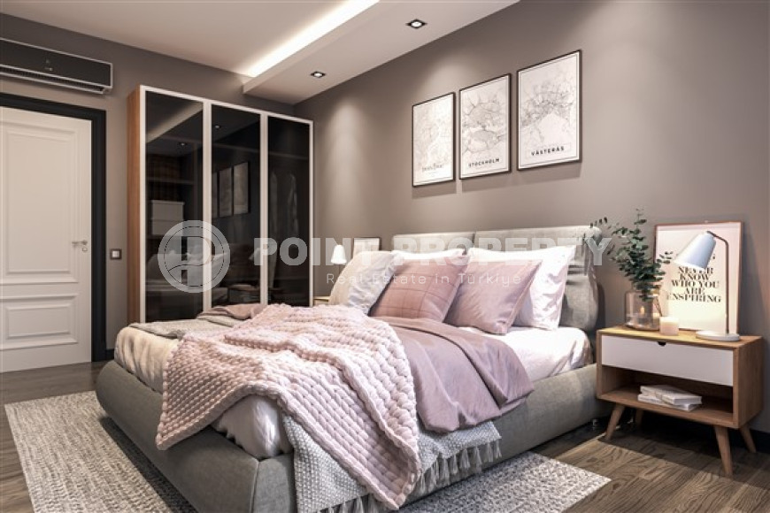 Апартаменты и дуплексные квартиры 43 - 90 м2 в новой высотной резиденции на стадии строительства с шикарной инфраструктурой, Газипаша-id-3451-фото-6