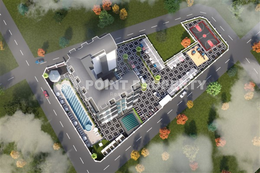 Апартаменты и дуплексные квартиры 43 - 90 м2 в новой высотной резиденции на стадии строительства с шикарной инфраструктурой, Газипаша-id-3451-фото-7