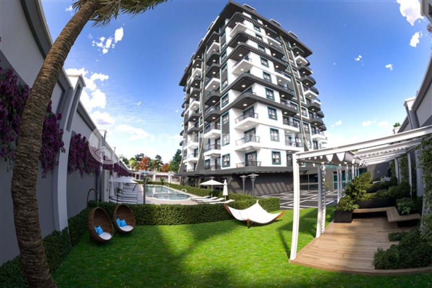 Апартаменты и дуплексные квартиры 43 - 90 м2 в новой высотной резиденции на стадии строительства с шикарной инфраструктурой, Газипаша-id-3451-фото-8