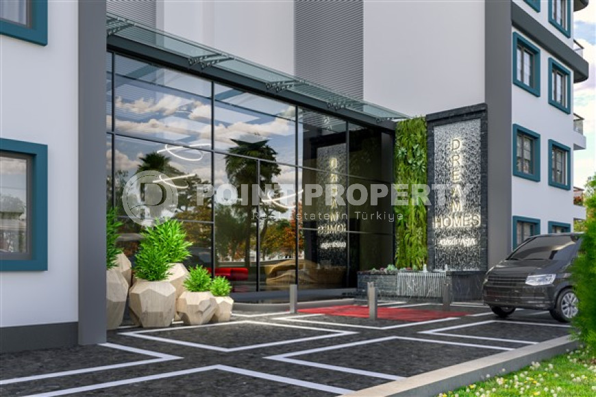 Апартаменты и дуплексные квартиры 43 - 90 м2 в новой высотной резиденции на стадии строительства с шикарной инфраструктурой, Газипаша-id-3451-фото-11