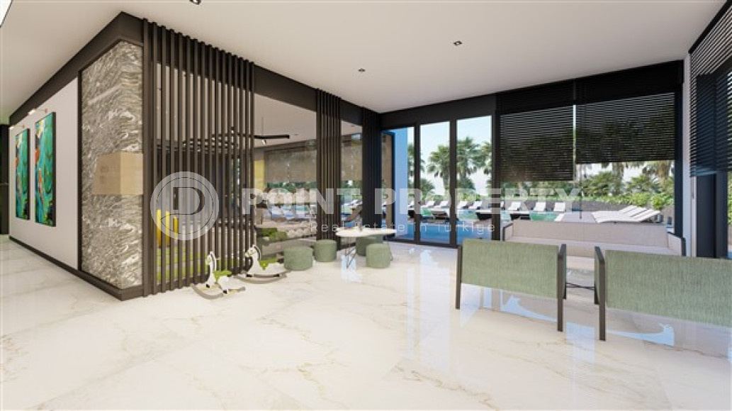 Небольшой трёхкомнатный пентхаус с площадью 90 м2 в новой резиденции, район Авсаллар-id-3461-фото-4