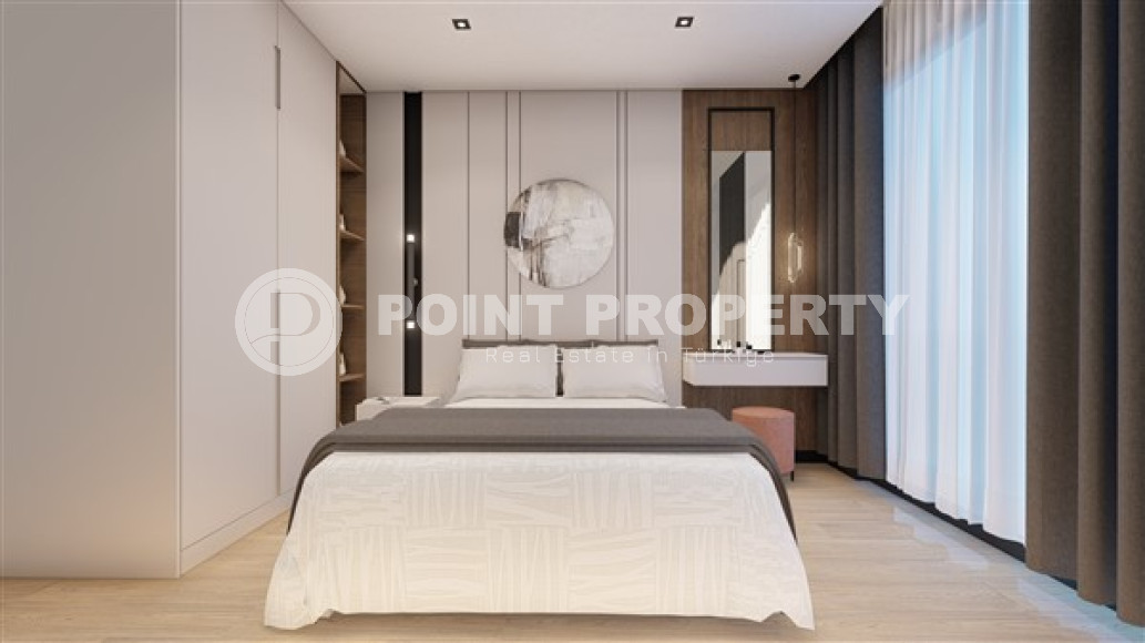 Небольшой трёхкомнатный пентхаус с площадью 90 м2 в новой резиденции, район Авсаллар-id-3461-фото-6