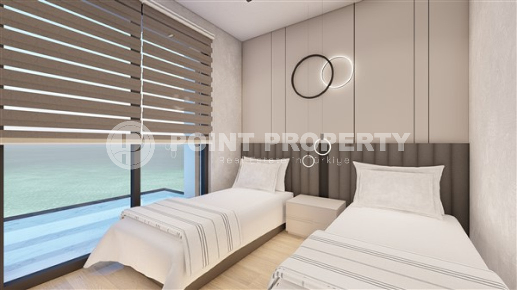 Небольшой трёхкомнатный пентхаус с площадью 90 м2 в новой резиденции, район Авсаллар-id-3461-фото-8