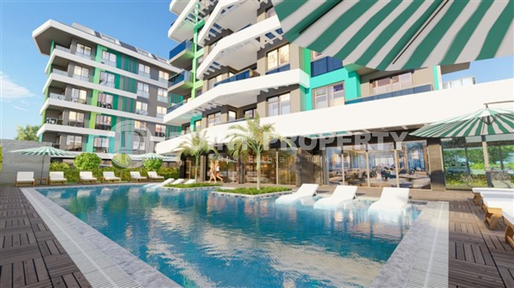 Небольшой трёхкомнатный пентхаус с площадью 90 м2 в новой резиденции, район Авсаллар-id-3461-фото-9