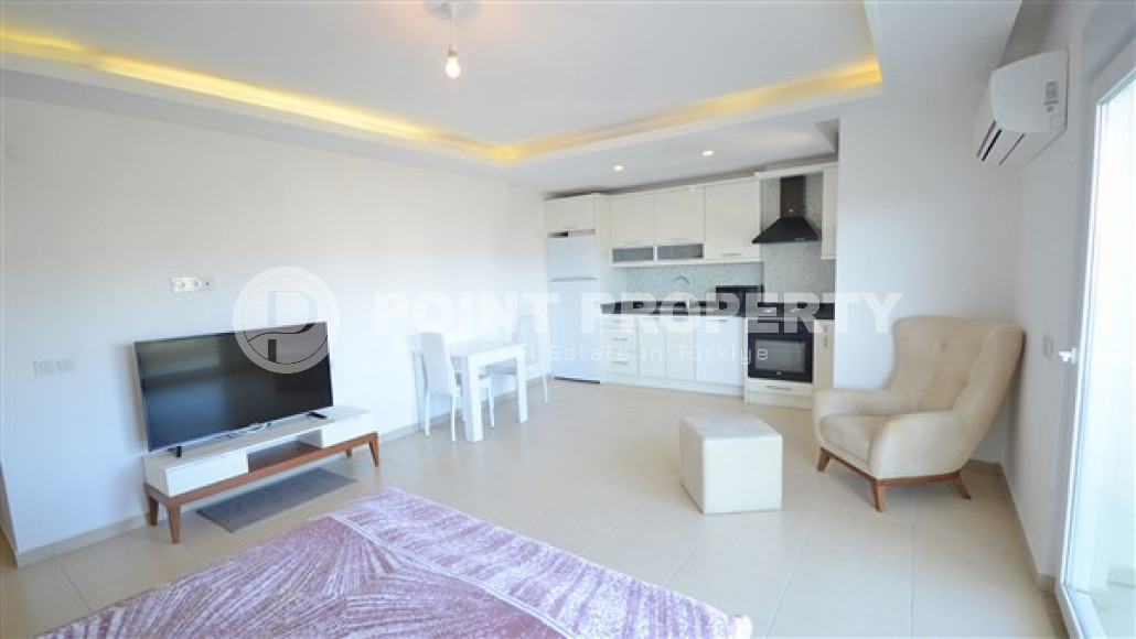 Недорогая меблированная студия с площадью 45 м2 и двумя бассейнами, район Авсаллар-id-3471-фото-10