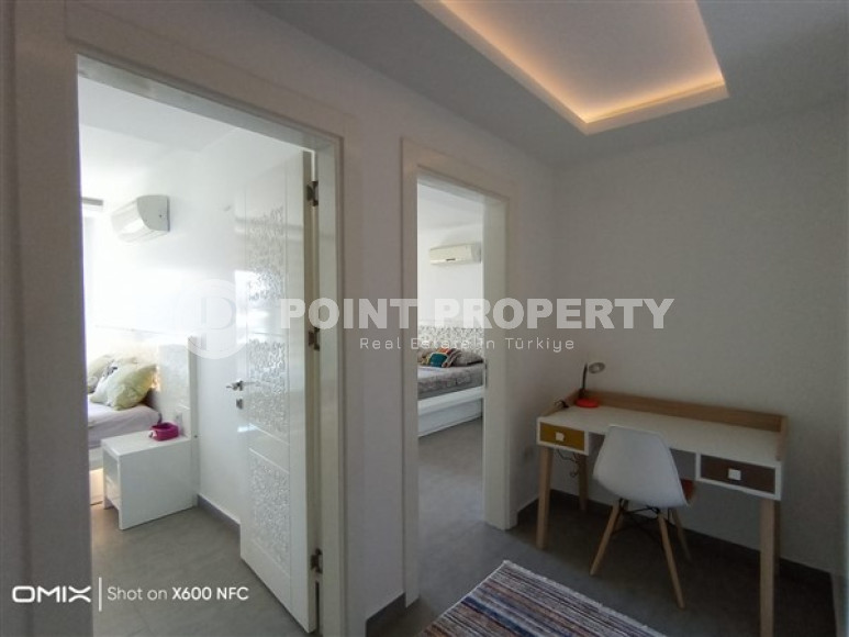 Трёхкомнатная дуплексная квартира 170 м2 с мебелью в доме 2015 года, район Оба-id-3476-фото-10