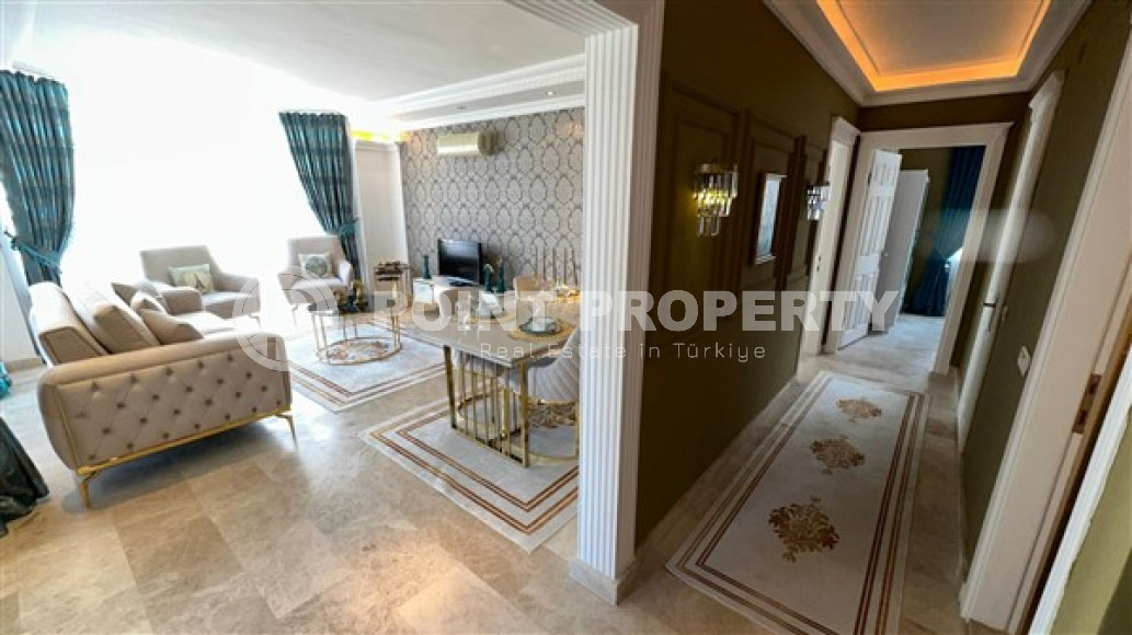 Трёхкомнатные апартаменты 100 м2 с мебелью и роскошным интерьером в районе Джикджилли-id-3481-фото-2