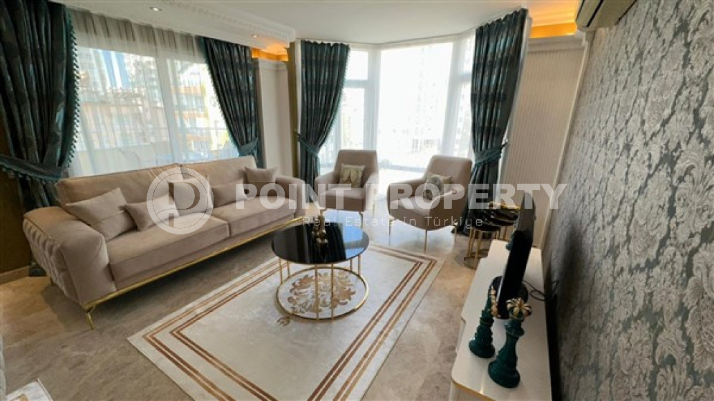 Трёхкомнатные апартаменты 100 м2 с мебелью и роскошным интерьером в районе Джикджилли-id-3481-фото-4