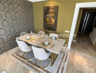 Трёхкомнатные апартаменты 100 м2 с мебелью и роскошным интерьером в районе Джикджилли-id-3481-фото-5