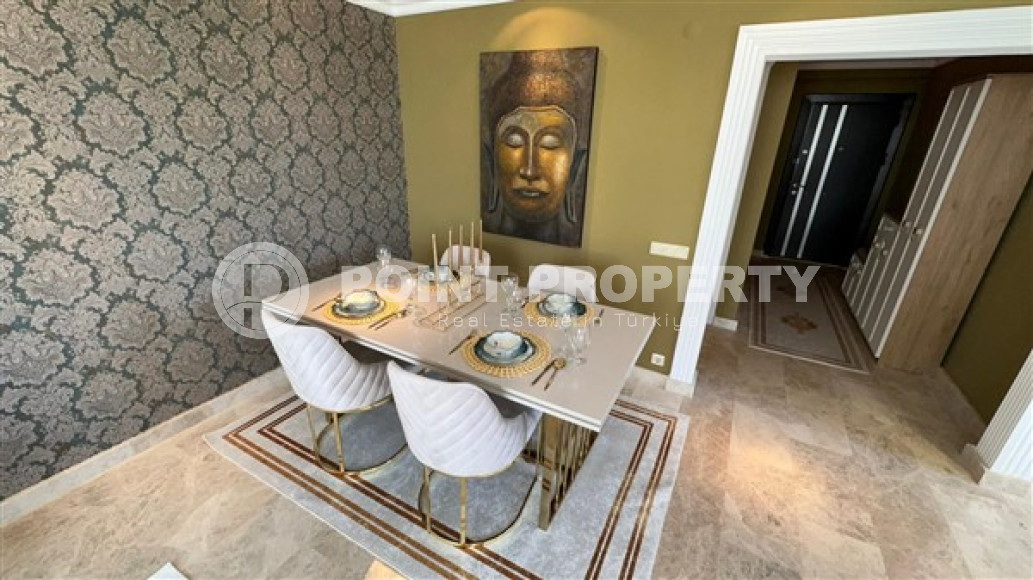 Трёхкомнатные апартаменты 100 м2 с мебелью и роскошным интерьером в районе Джикджилли-id-3481-фото-5