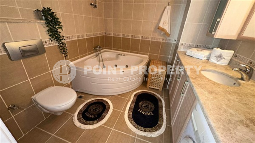 Трёхкомнатные апартаменты 100 м2 с мебелью и роскошным интерьером в районе Джикджилли-id-3481-фото-9