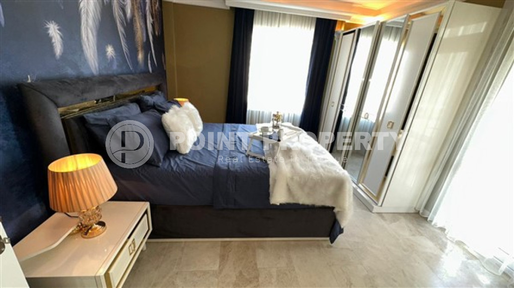 Трёхкомнатные апартаменты 100 м2 с мебелью и роскошным интерьером в районе Джикджилли-id-3481-фото-12