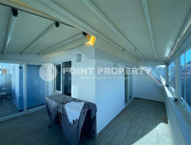 Вместительная двухуровневая квартира с площадью 130 м2, центр Аланьи, 50 метров до Средиземного моря-id-3489-фото-4