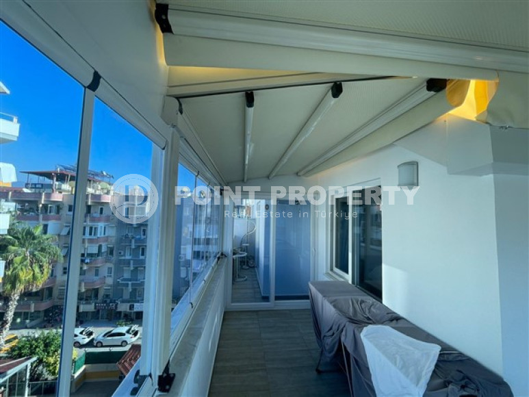 Вместительная двухуровневая квартира с площадью 130 м2, центр Аланьи, 50 метров до Средиземного моря-id-3489-фото-7