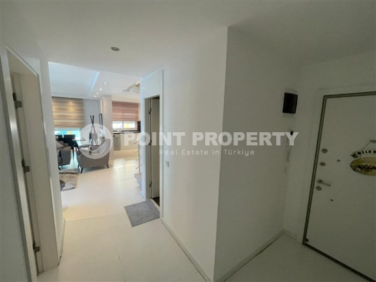 Вместительная двухуровневая квартира с площадью 130 м2, центр Аланьи, 50 метров до Средиземного моря-id-3489-фото-16