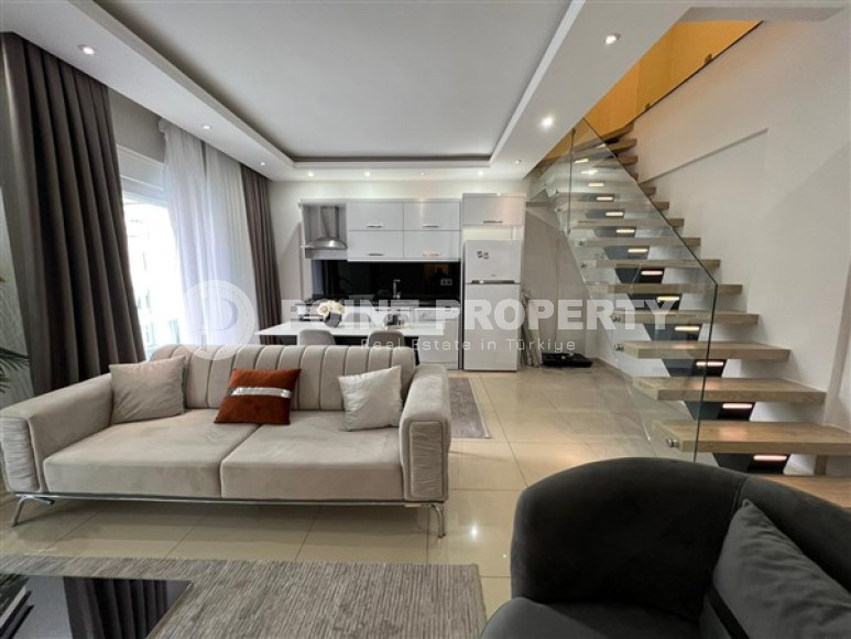 Роскошная дуплексная квартира 220 м2, центр Аланьи, 350 метров от Средиземного моря-id-3527-фото-16