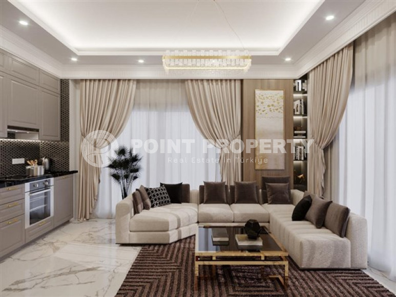 Апартаменты 1+1 в новом жилом комплексе в 650 метрах от моря. Финальная стадия строительства.-id-3535-фото-5