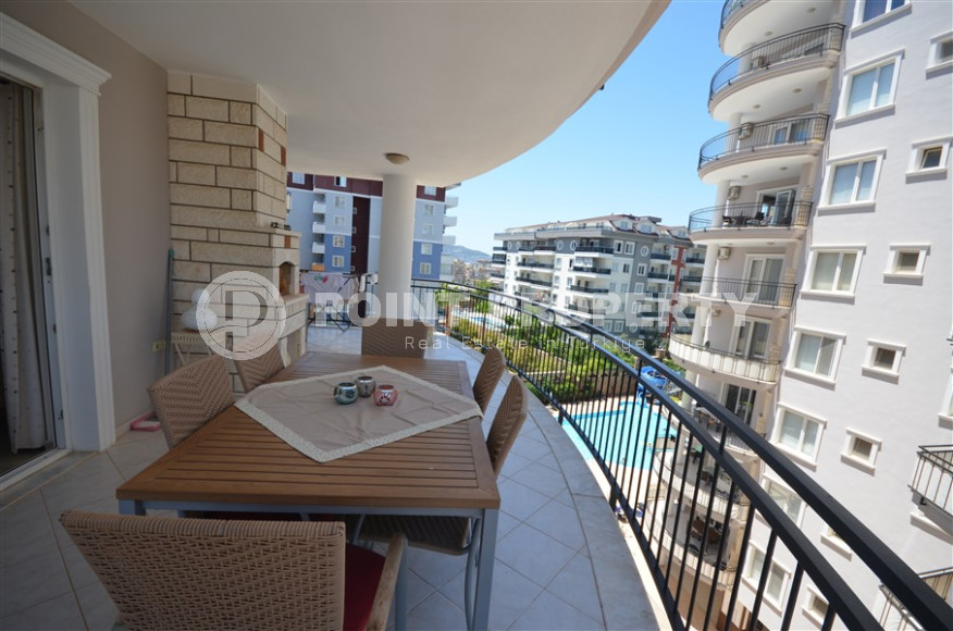 Просторные апартаменты планировкой 2+1 и площадью 117 м2 в комплексе с собственным бассейном и садом в районе Тосмур, 700 метров от моря-id-1311-фото-15