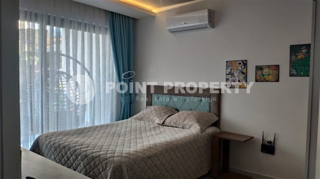 Квартира 1+1 с хорошим стильным ремонтом в пешей доступности до моря и центра района Каргыджак.-id-3554-фото-4