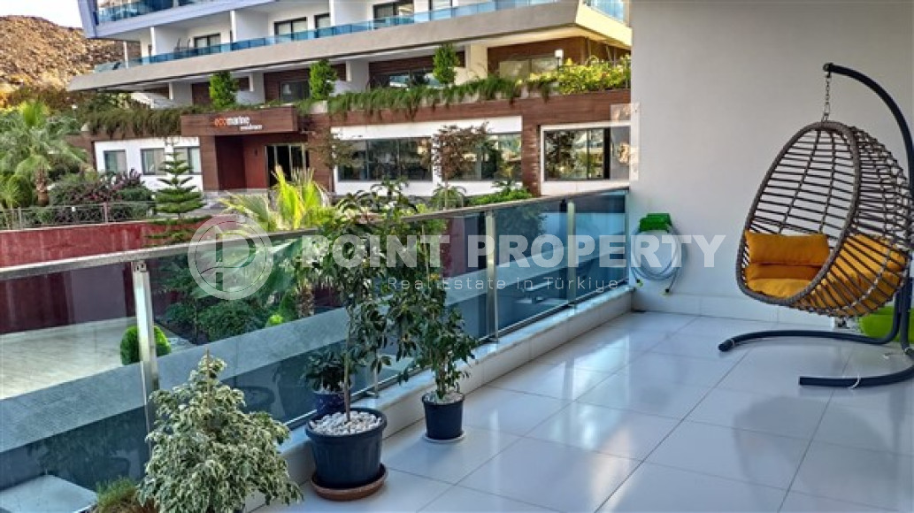 Квартира 1+1 с хорошим стильным ремонтом в пешей доступности до моря и центра района Каргыджак.-id-3554-фото-8