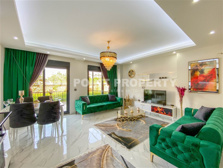 Two-level apartment with 2+1 layout with furniture and access to the terrace, Oba district, 86 m2-id-1307-photo-3