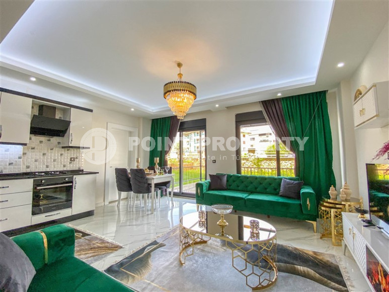 Two-level apartment with 2+1 layout with furniture and access to the terrace, Oba district, 86 m2-id-1307-photo-8