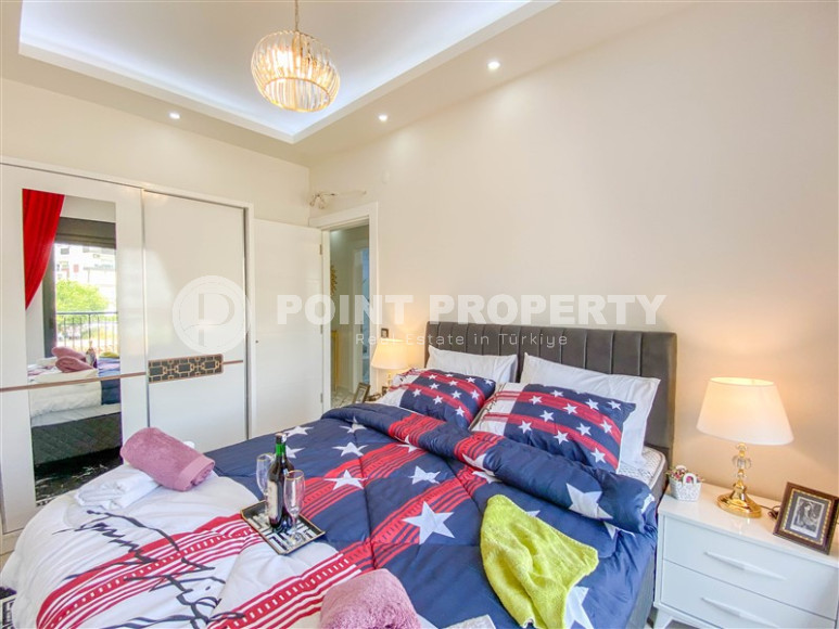 Two-level apartment with 2+1 layout with furniture and access to the terrace, Oba district, 86 m2-id-1307-photo-12