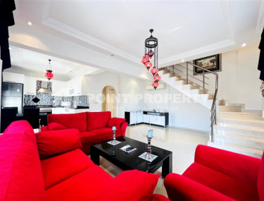 Шикарная двухуровневая квартира 2+1 с площадью 135 м2, центр Аланьи-id-3569-фото-2