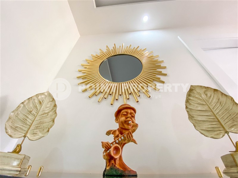 Two-level apartment with 2+1 layout with furniture and access to the terrace, Oba district, 86 m2-id-1307-photo-17