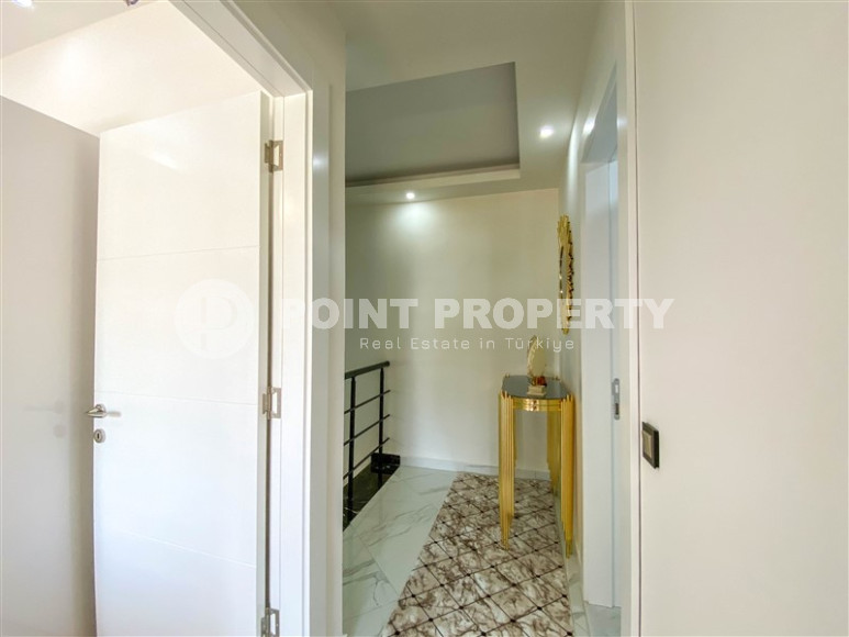 Two-level apartment with 2+1 layout with furniture and access to the terrace, Oba district, 86 m2-id-1307-photo-20