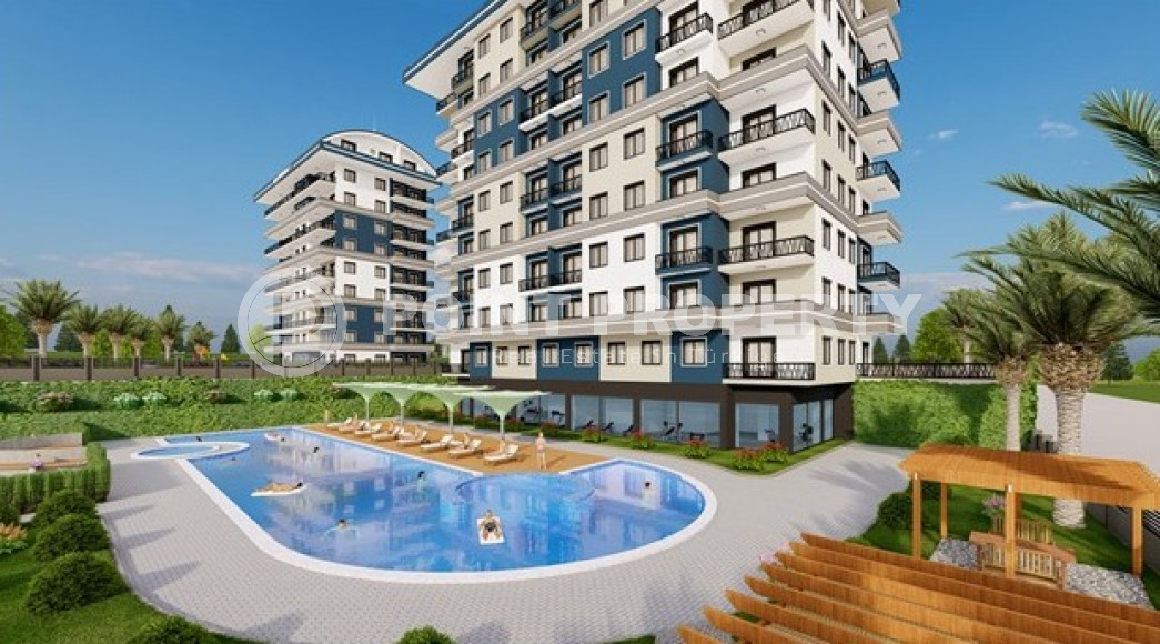 Large selection of apartments for sale in a newly built residence in the Payallar area. Apartment area 63 - 156 m2.-id-3588-photo-1