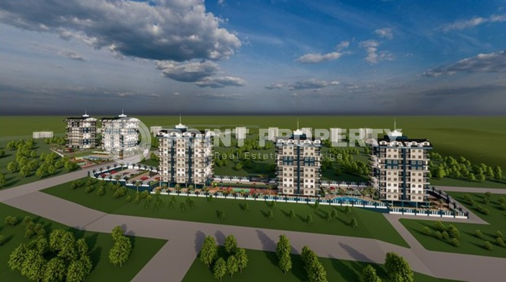 Large selection of apartments for sale in a newly built residence in the Payallar area. Apartment area 63 - 156 m2.-id-3588-photo-2