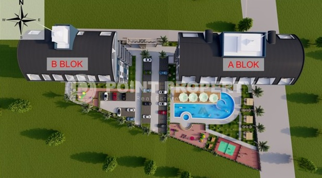 Large selection of apartments for sale in a newly built residence in the Payallar area. Apartment area 63 - 156 m2.-id-3588-photo-5