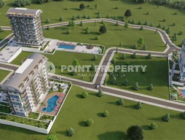 Резиденция из трёх высотных корпусов на начальном этапе строительства в районе Демирташ-id-3602-фото-5