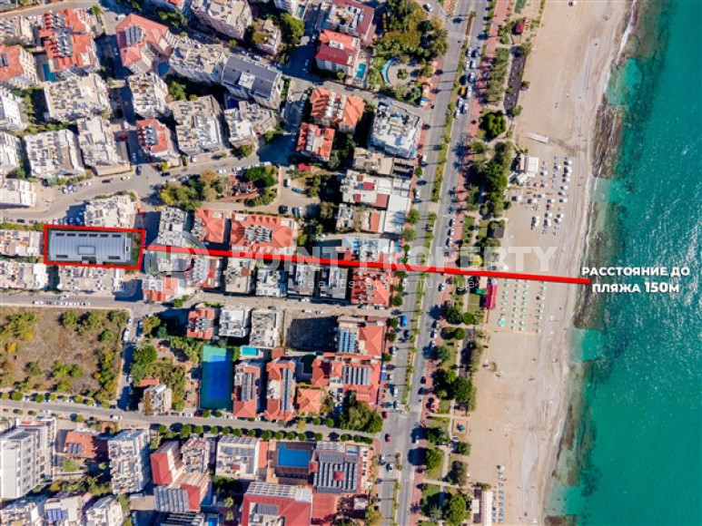 Небольшие апартаменты 50 м2 в комплексе на завершающем этапе строительства в 150 метрах от моря, центр Аланьи-id-3609-фото-10