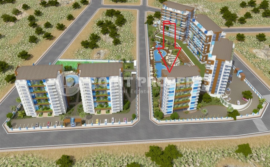 View apartment with two bedrooms, 112m² in an elite complex in Alanya - Cikcilli-id-1314-photo-30