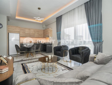 Двухкомнатная меблированная квартира, 60м² в комплексе с бассейном в районе Алании Демирташ-id-1315-фото-2