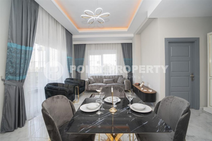 Двухкомнатная меблированная квартира, 60м² в комплексе с бассейном в районе Алании Демирташ-id-1315-фото-3