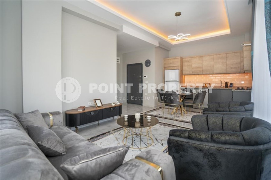 Двухкомнатная меблированная квартира, 60м² в комплексе с бассейном в районе Алании Демирташ-id-1315-фото-4