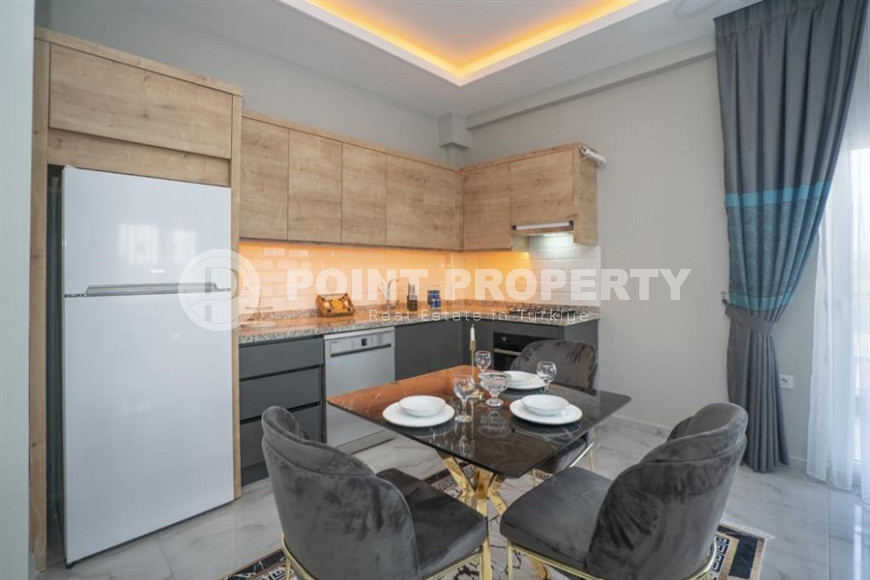 Двухкомнатная меблированная квартира, 60м² в комплексе с бассейном в районе Алании Демирташ-id-1315-фото-5