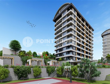 Двухуровневые апартаменты 100 м2 в строящейся резиденции с собственным пляжем, район Авсаллар-id-3622-фото-3