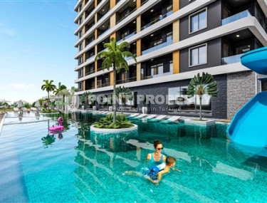 Двухуровневые апартаменты 100 м2 в строящейся резиденции с собственным пляжем, район Авсаллар-id-3622-фото-5